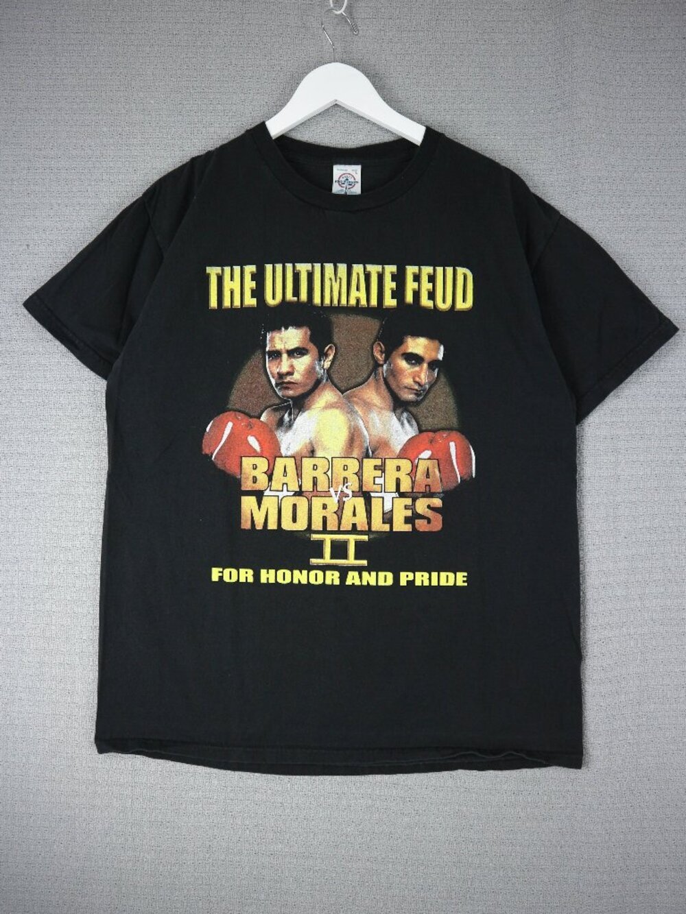 The Ultimate Feud Barrera Vs Morales 2 Las Vegas 2002 Vintage Boxer Tee Large